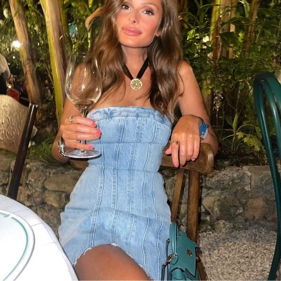 NWT Zara Denim Mini Dress - Picture 14 of 17